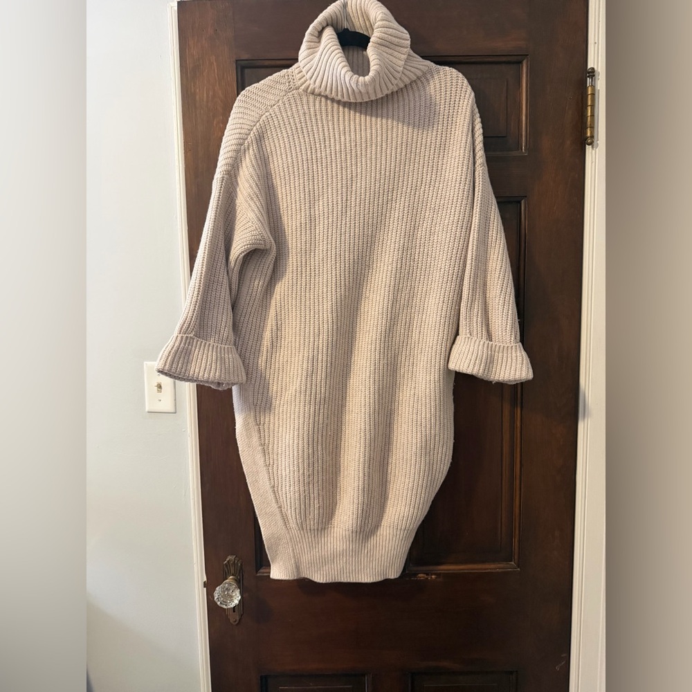 Moth Cream Cowl Neck Sweater